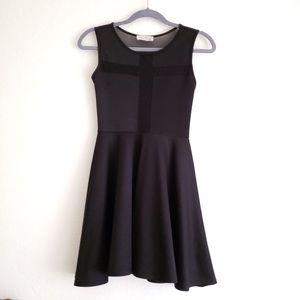 Black Fit and Flare Dress